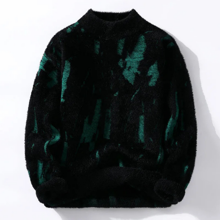 Fluffig tröja - Stickad - Löst sittande Chunky Pullover Sweater - Stickade för kvinnor-Eva Jonsson