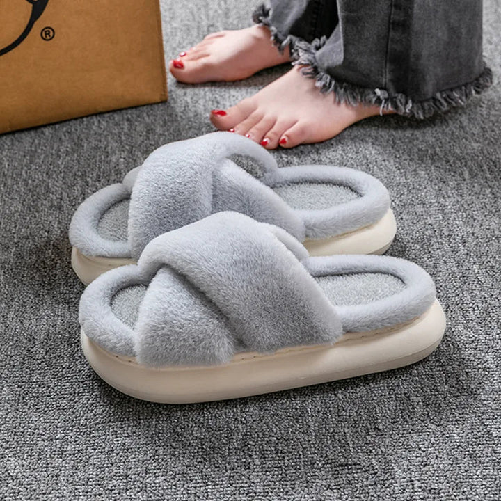 Fluffiga tofflor | Varma | Inomhus | Vinter tofflor | Hus tofflor-Eva Jonsson