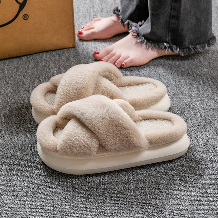 Fluffiga tofflor | Varma | Inomhus | Vinter tofflor | Hus tofflor-Eva Jonsson