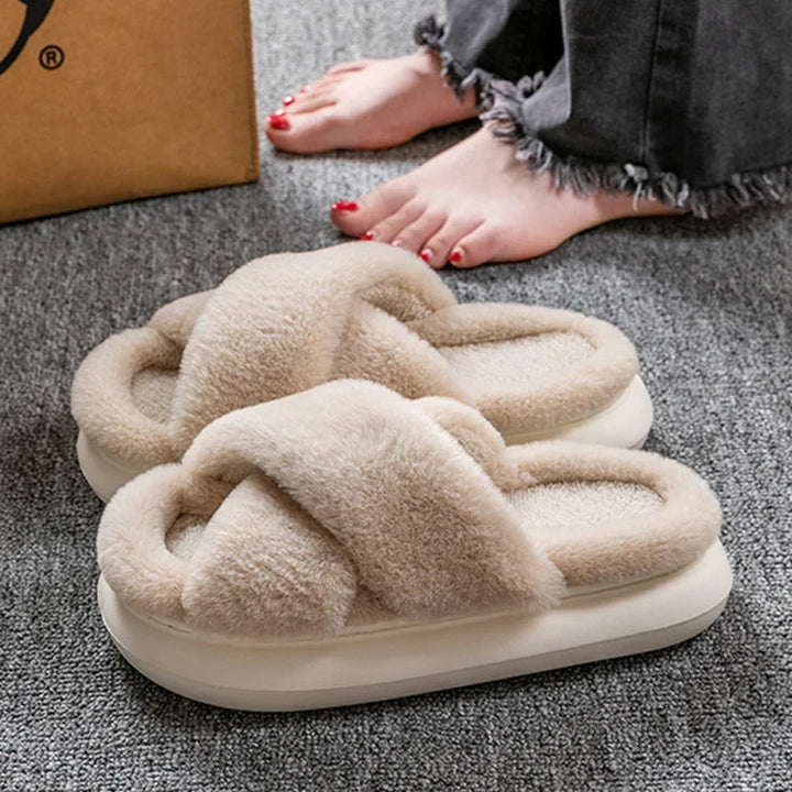 Fluffiga tofflor | Varma | Inomhus | Vinter tofflor | Hus tofflor-Eva Jonsson