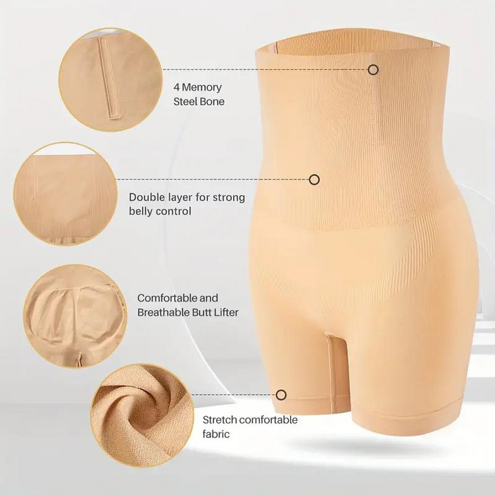 FormFusion Shapewear | Hög midja Midja Mage-kontrollbyxor-Eva Jonsson