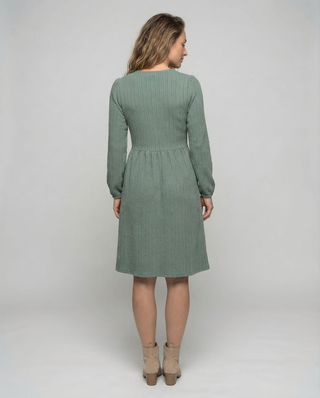 Fritidsklänning Dam Stickad klänning A-linje-Eva Jonsson