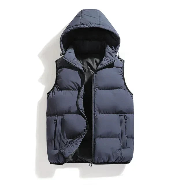 Gilet | Zip-Up | Hooded | Puffer Vest | Bodywarmer för herrar-Eva Jonsson