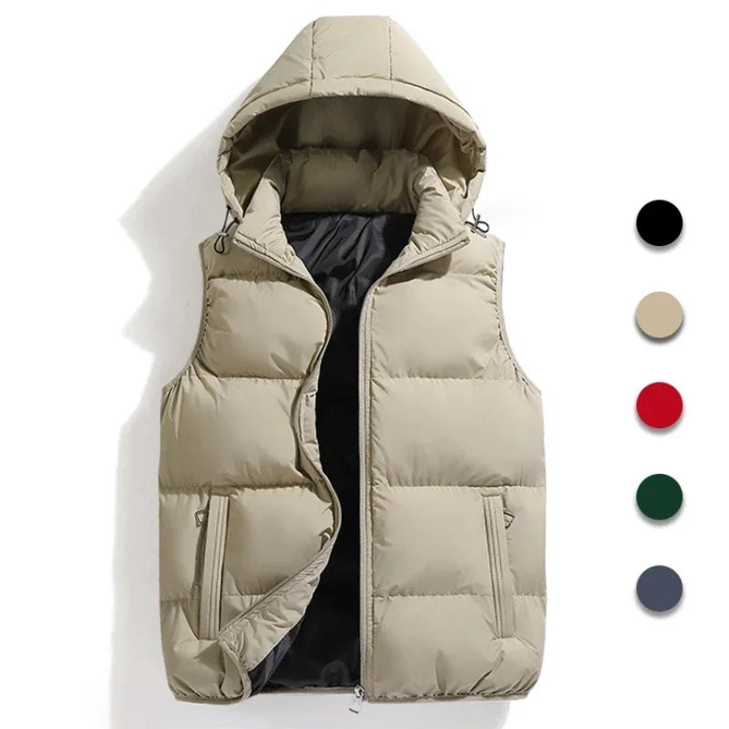 Gilet | Zip-Up | Hooded | Puffer Vest | Bodywarmer för herrar-Eva Jonsson