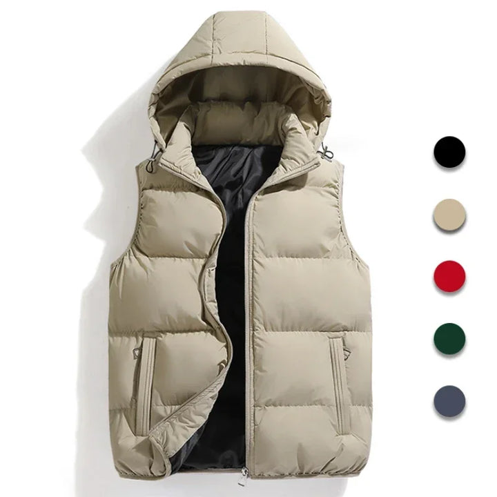 Gilet | Zip-Up | Hooded | Puffer Vest | Bodywarmer för herrar-Eva Jonsson