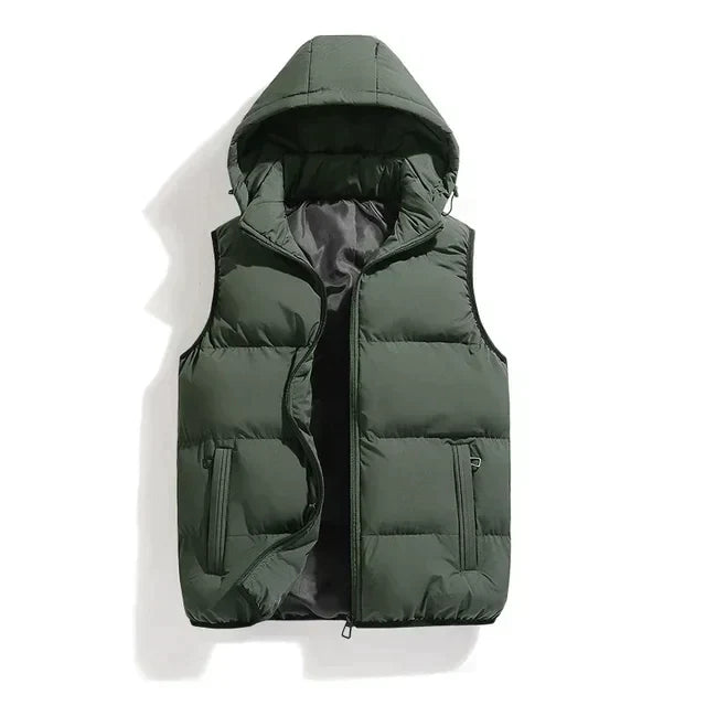 Gilet | Zip-Up | Hooded | Puffer Vest | Bodywarmer för herrar-Eva Jonsson
