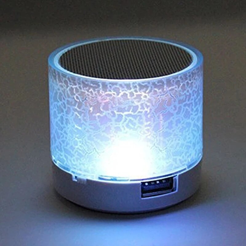 GlowWave Bluetooth-högtalare | Bärbar trådlös mini-högtalare med LED-ljus-Eva Jonsson