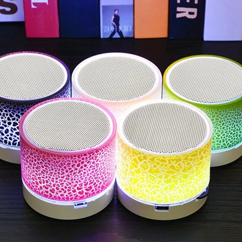 GlowWave Bluetooth-högtalare | Bärbar trådlös mini-högtalare med LED-ljus-Eva Jonsson
