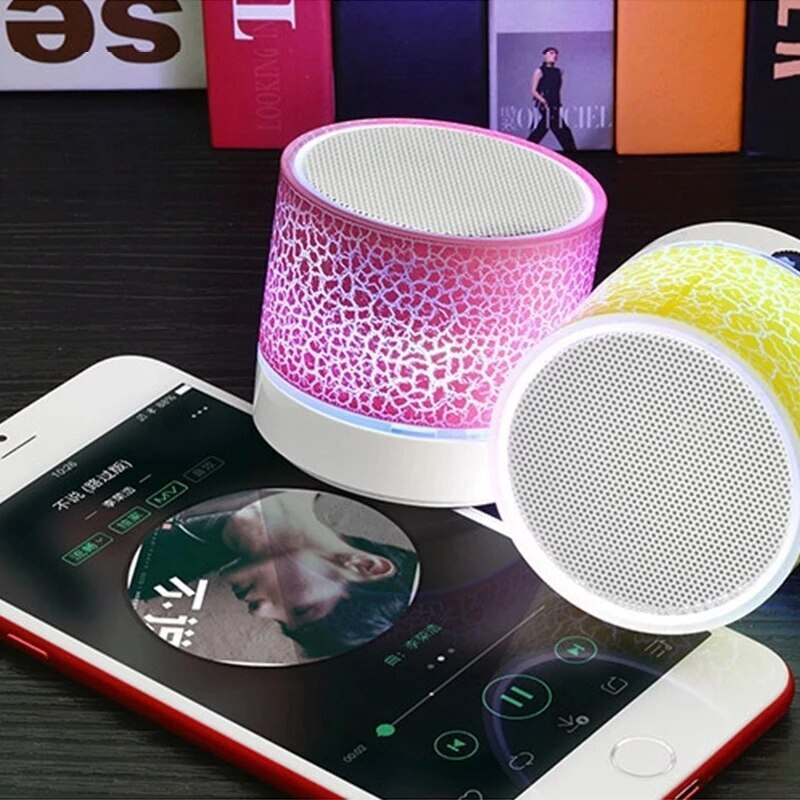 GlowWave Bluetooth-högtalare | Bärbar trådlös mini-högtalare med LED-ljus-Eva Jonsson