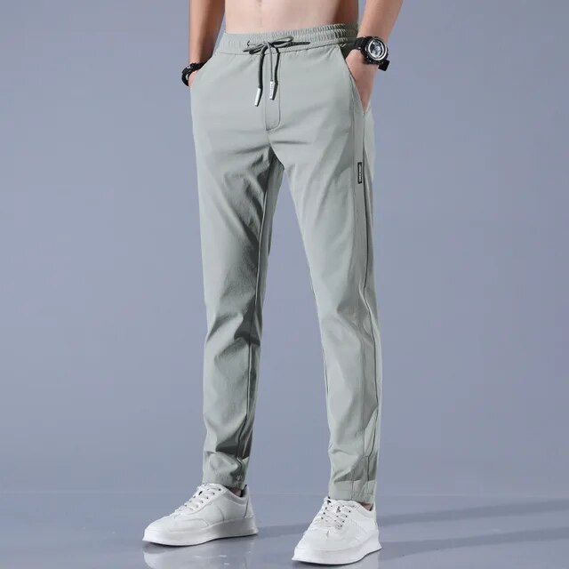 Golfbyxor - Elastisk midja - Activewear - Joggers med raka ben - Byxor för herrar-Eva Jonsson