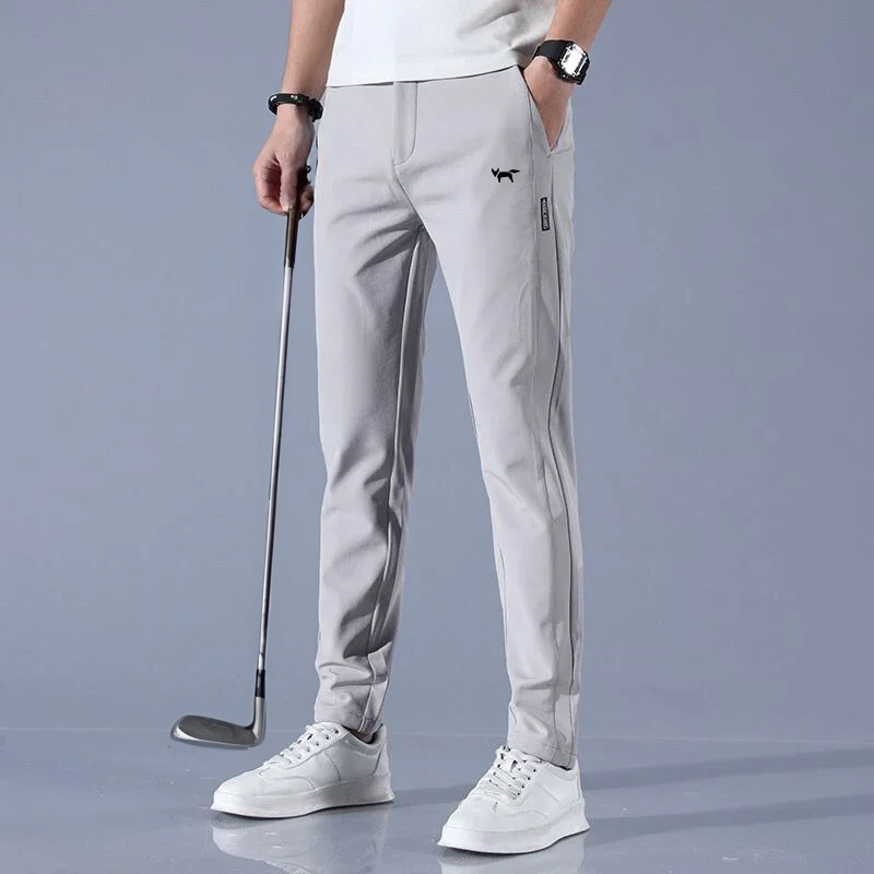 Golfbyxor - Elastisk midja - Activewear - Joggers med raka ben - Byxor för herrar-Eva Jonsson