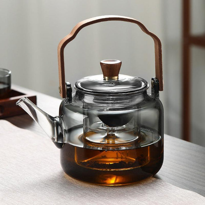 Grijzen Teapot | Trä & Glas, Te Makar-Eva Jonsson