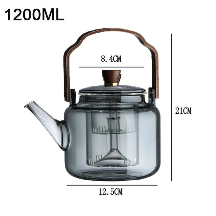 Grijzen Teapot | Trä & Glas, Te Makar-Eva Jonsson