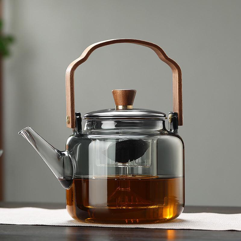Grijzen Teapot | Trä & Glas, Te Makar-Eva Jonsson