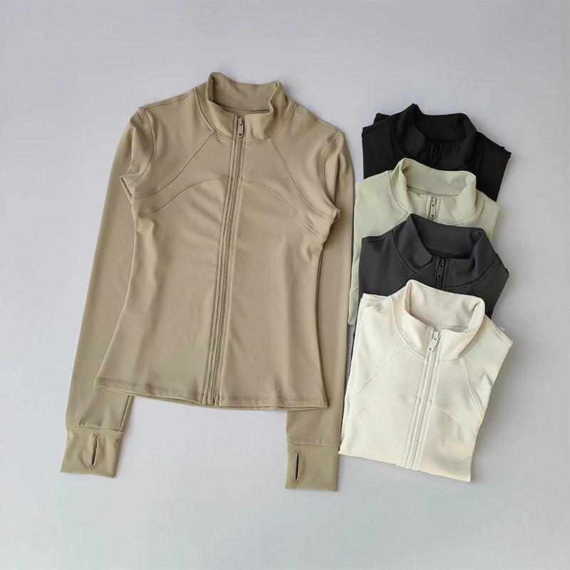Gymjacka - Lätt - Zip-Up - Body Sculpting - Activewear - Damkläder-Eva Jonsson