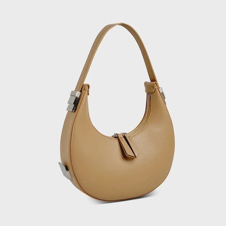 Half Moon Bag | Trendy | Dragkedja | Axelremsväska | Liten väska-Eva Jonsson