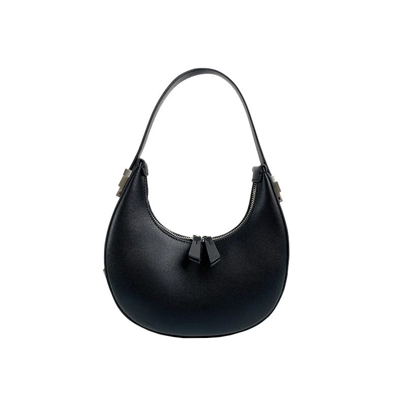 Half Moon Bag | Trendy | Dragkedja | Axelremsväska | Liten väska-Eva Jonsson