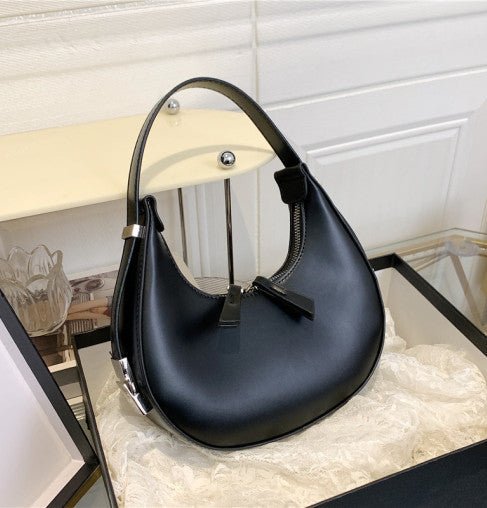 Half Moon Bag | Trendy | Dragkedja | Axelremsväska | Liten väska-Eva Jonsson