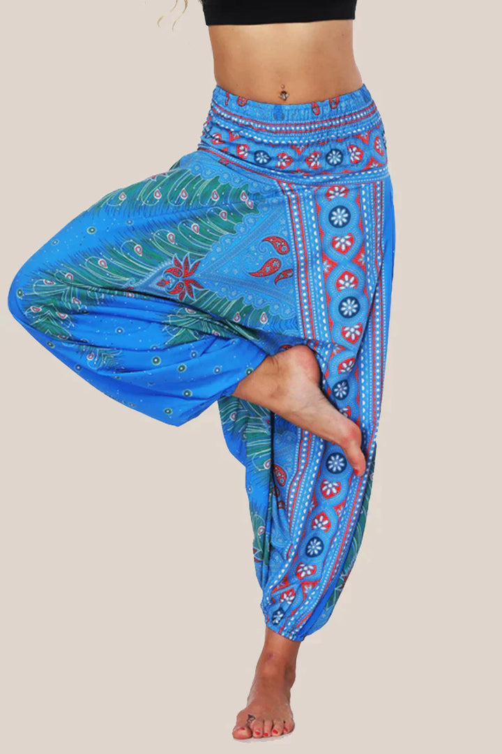 Harem Pants | Löst sittande | Elastisk midja | Yogabyxor | Damkläder-Eva Jonsson