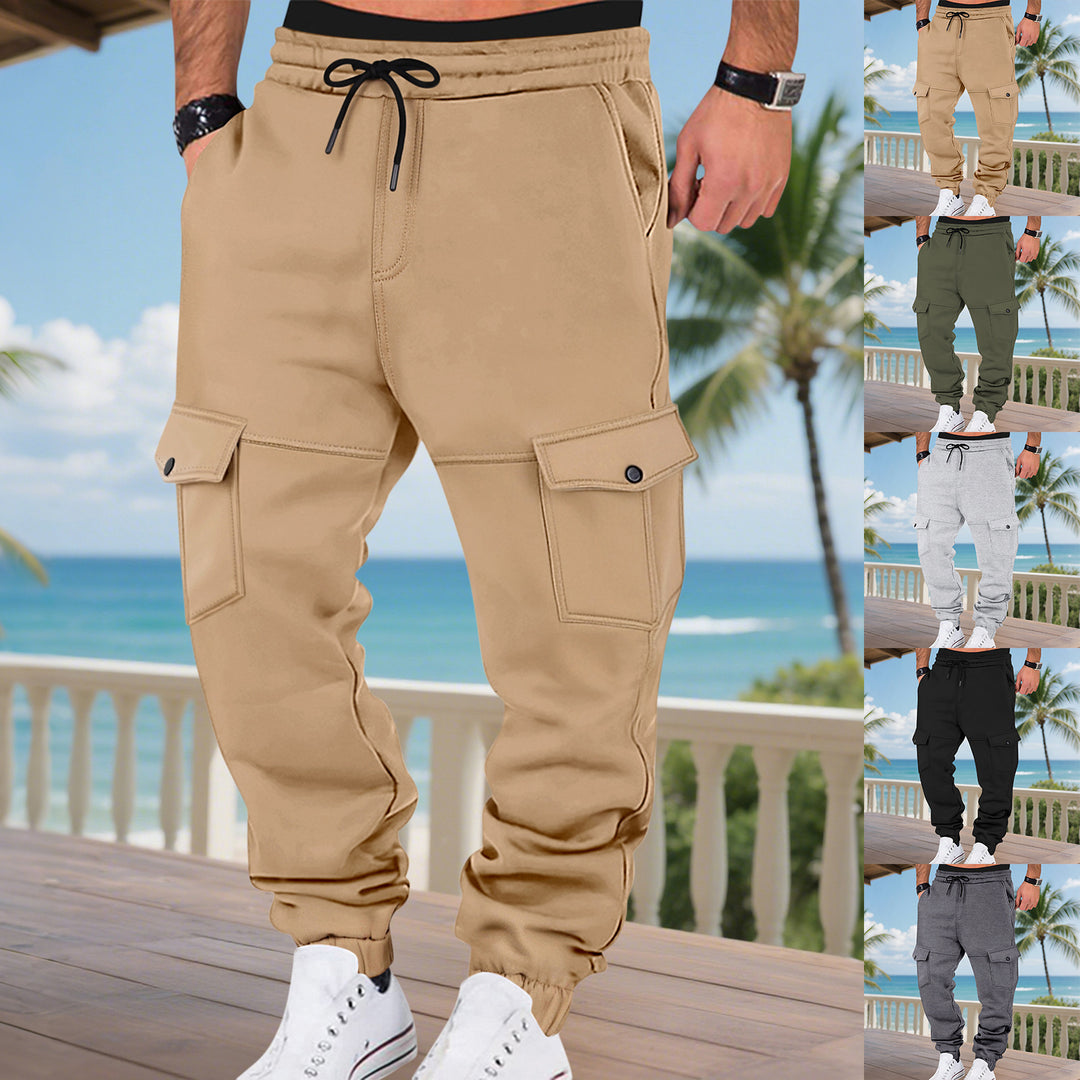 Herr Cargo Sweatpants med praktiska sidofickor och elastisk midja Mirla-Eva Jonsson