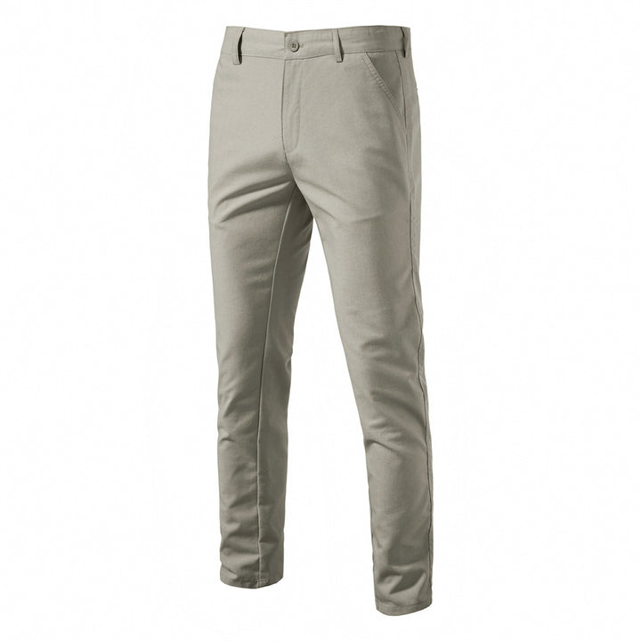 Herr Chino byxor med bekväm passform och elastisk midja Mirla-Eva Jonsson