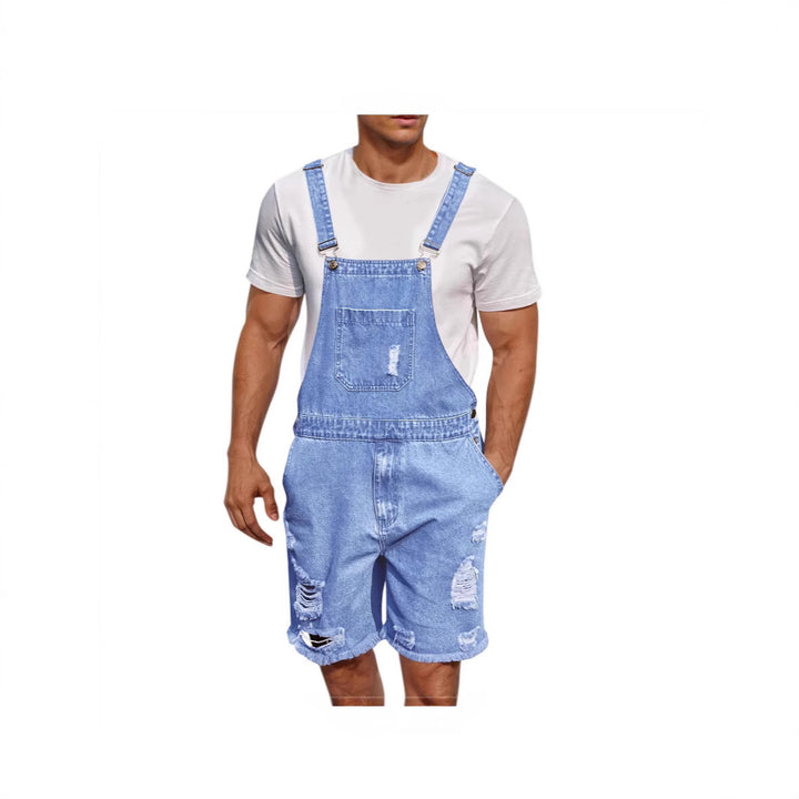 Herr Denim Bärshorts i avslappnad design med påsydda fickor Mirla-Eva Jonsson