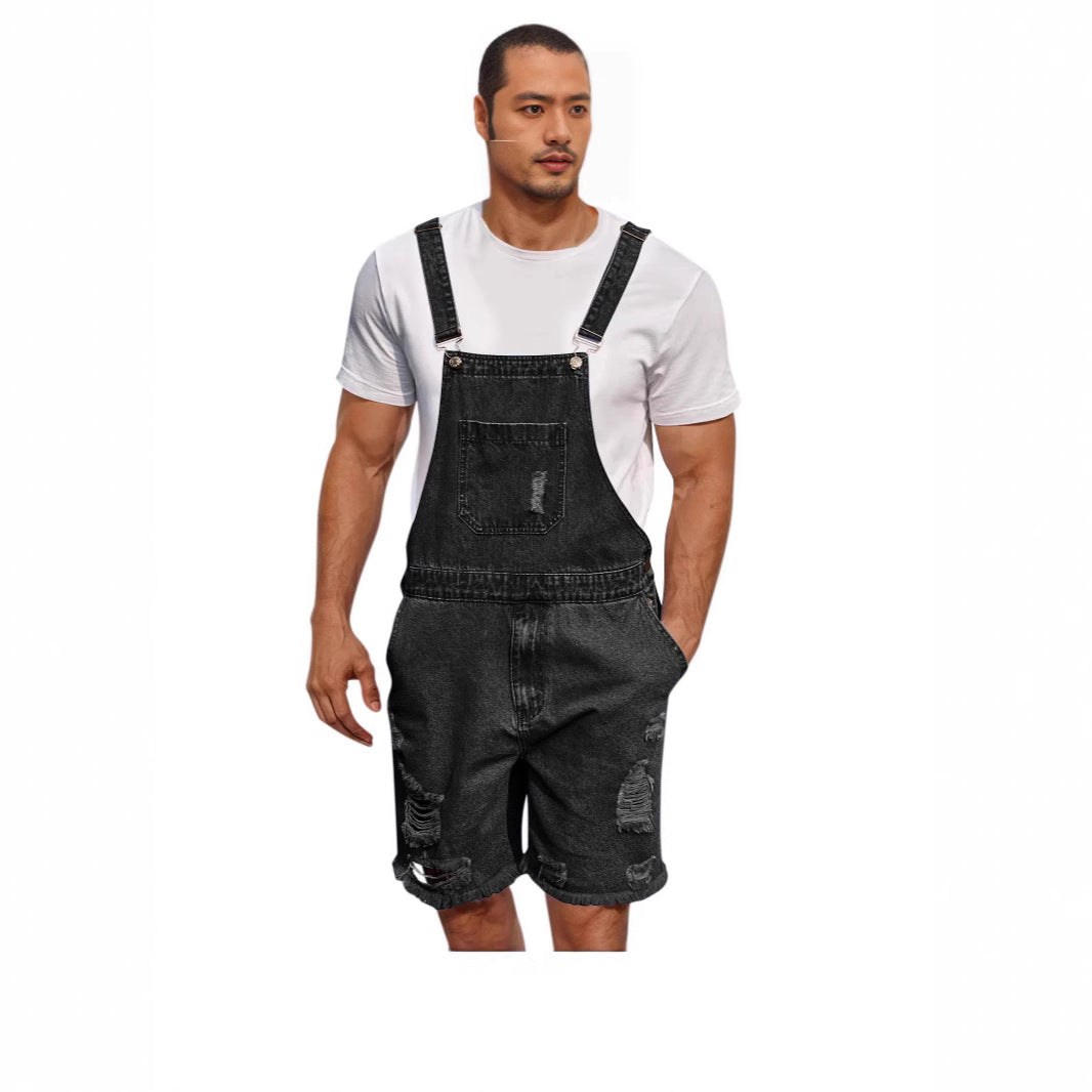 Herr Denim Bärshorts i avslappnad design med påsydda fickor Mirla-Eva Jonsson