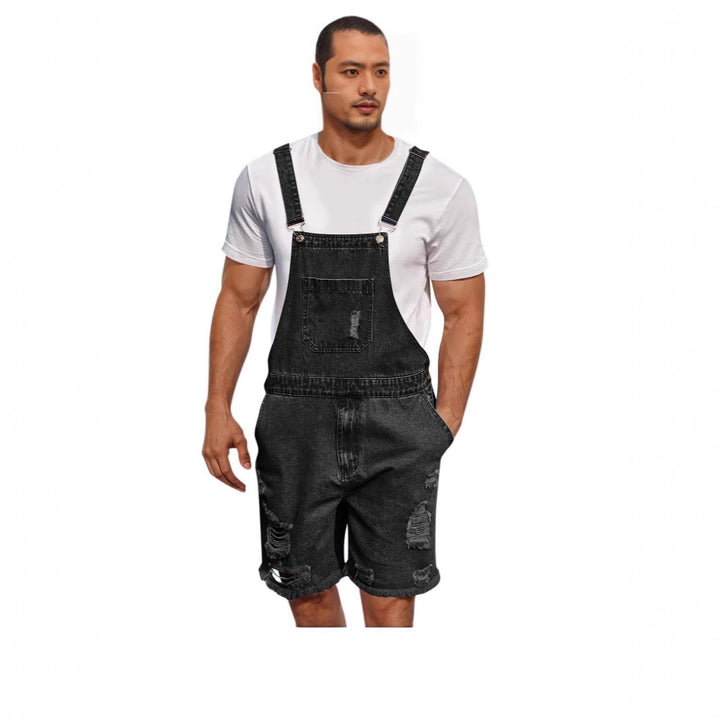 Herr Denim Bärshorts i avslappnad design med påsydda fickor Mirla-Eva Jonsson