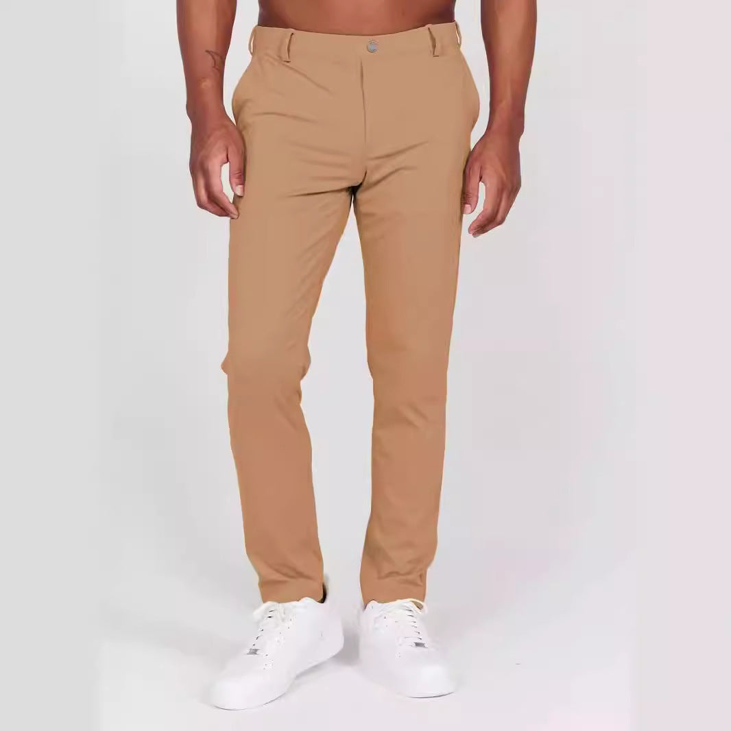 Herr Elastisk Slim-Fit Chino Byxor Mirla-Eva Jonsson