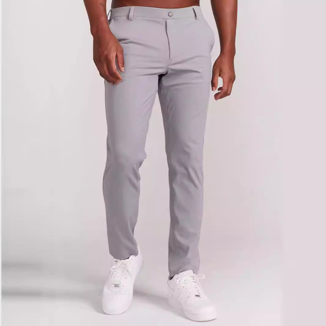Herr Elastisk Slim-Fit Chino Byxor Mirla-Eva Jonsson