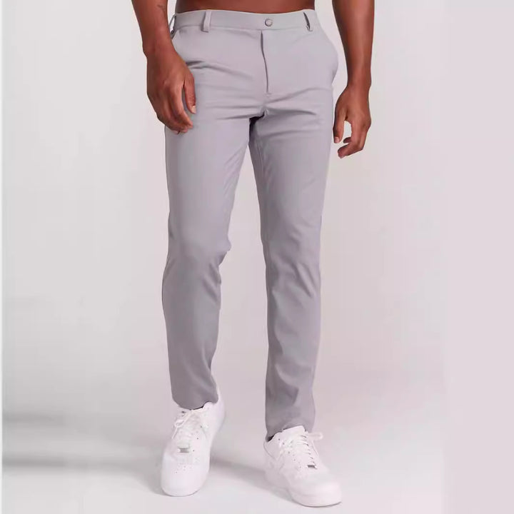 Herr Elastisk Slim-Fit Chino Byxor Mirla-Eva Jonsson