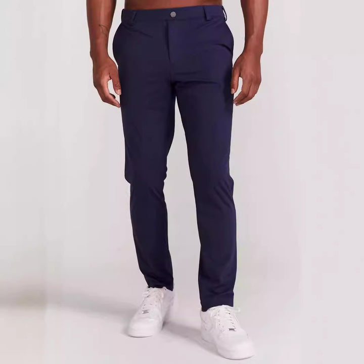 Herr Elastisk Slim-Fit Chino Byxor Mirla-Eva Jonsson