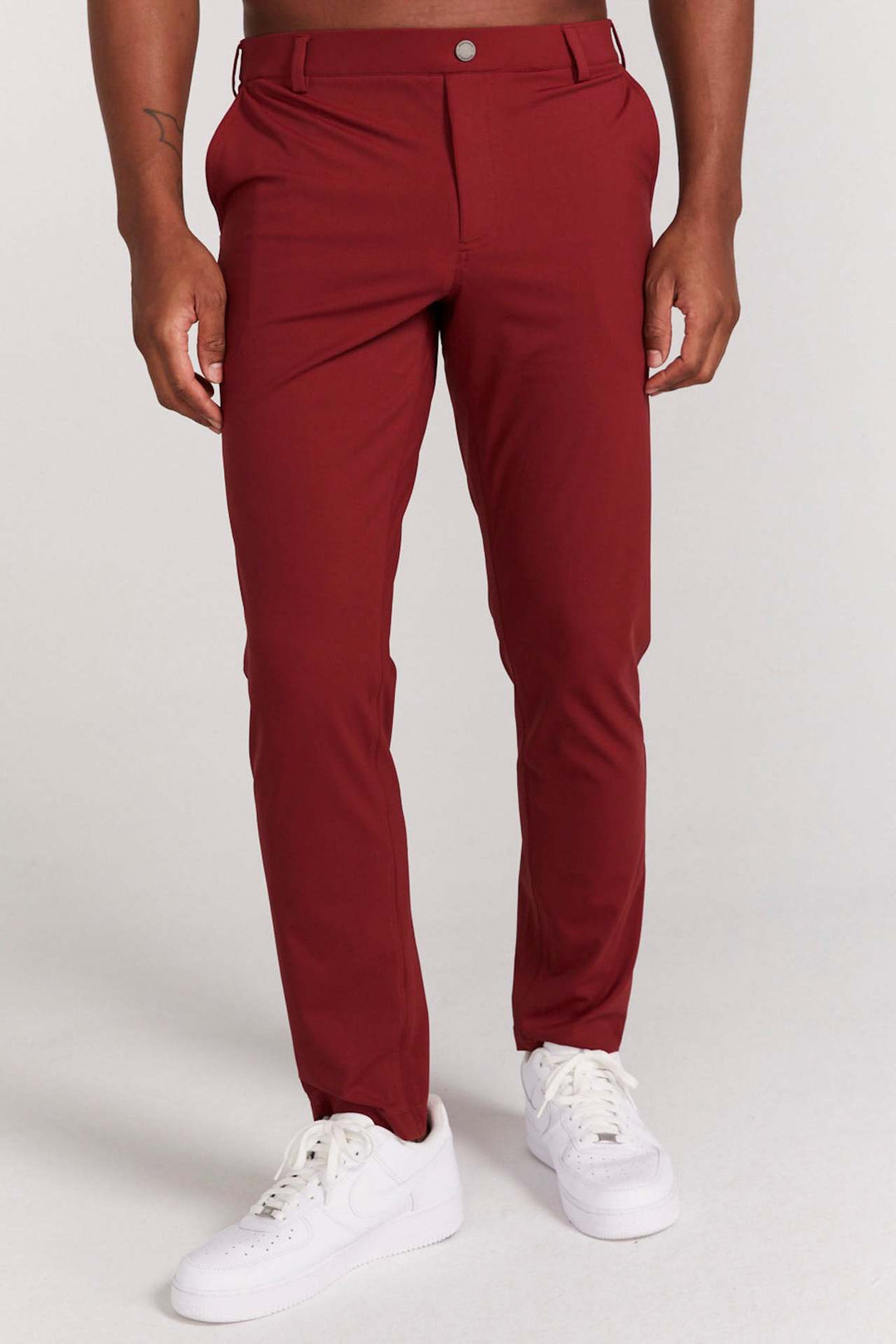 Herr Elastisk Slim-Fit Chino Byxor Mirla-Eva Jonsson