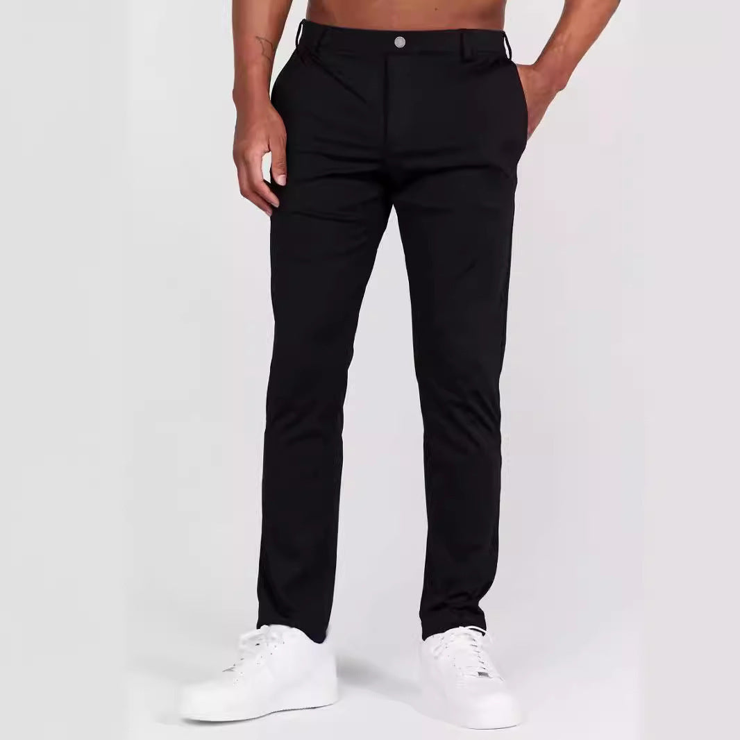 Herr Elastisk Slim-Fit Chino Byxor Mirla-Eva Jonsson