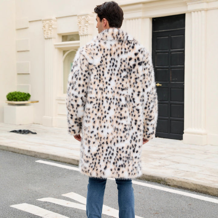 Herr Elegant Konstpäls Kappa i Leopardmönster Mirla-Eva Jonsson