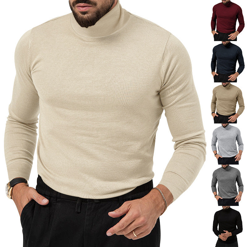 Herr Elegant Rullkragetröja i mjukt stickat tyg Mirla-Eva Jonsson