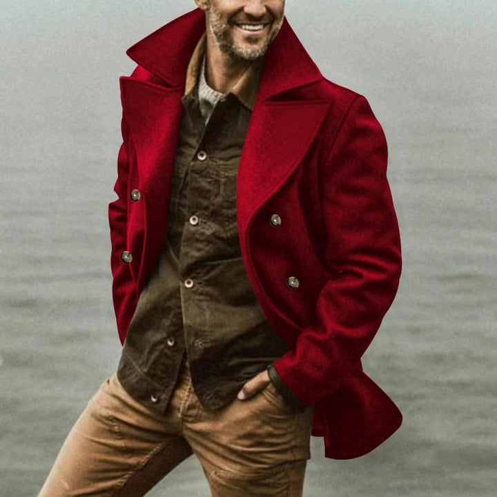 Herr Elegant Ull Peacoat Mirla-Eva Jonsson