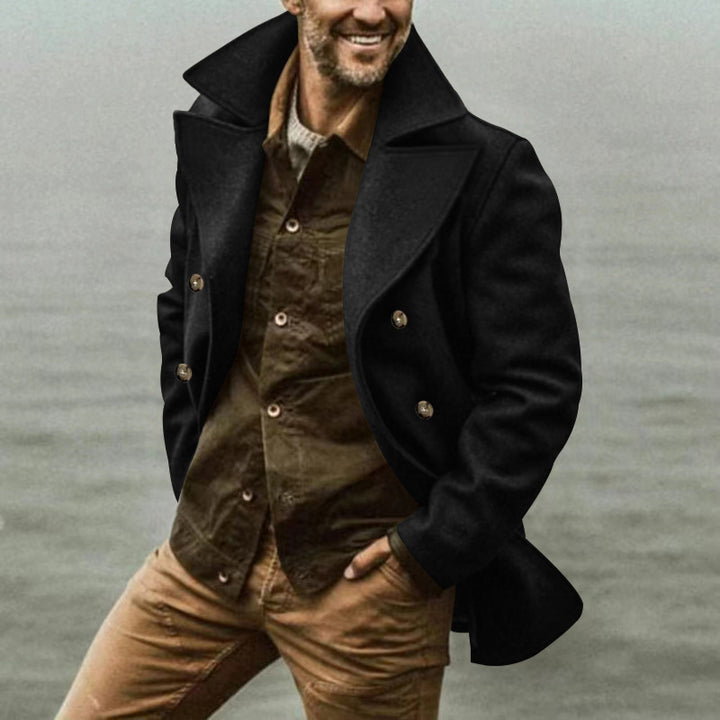 Herr Elegant Ull Peacoat Mirla-Eva Jonsson