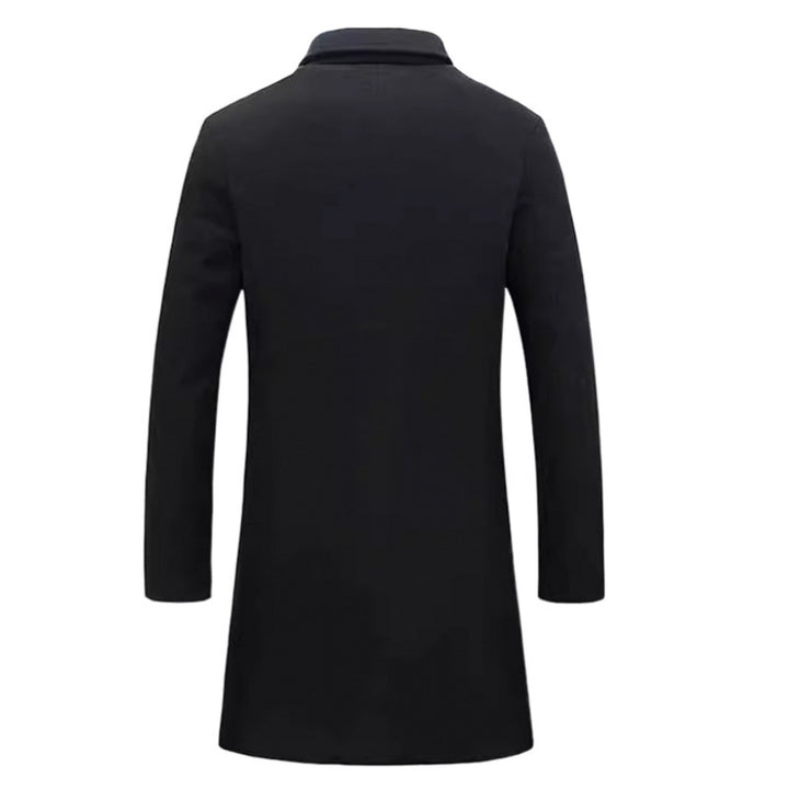 Herr Elegant Ullkappa med strukturerad design Mirla-Eva Jonsson