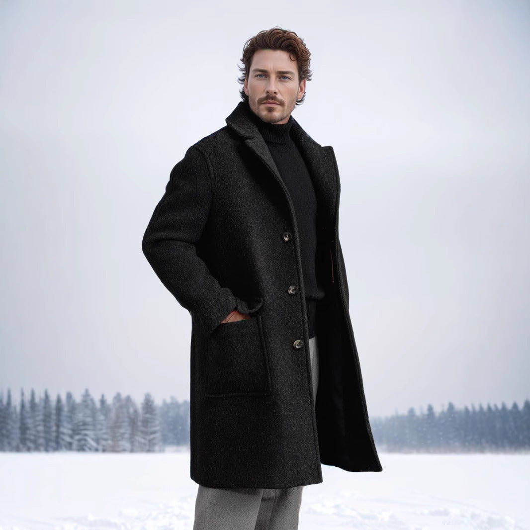Herr Elegant och tidlös Longcoat Mirla-Eva Jonsson