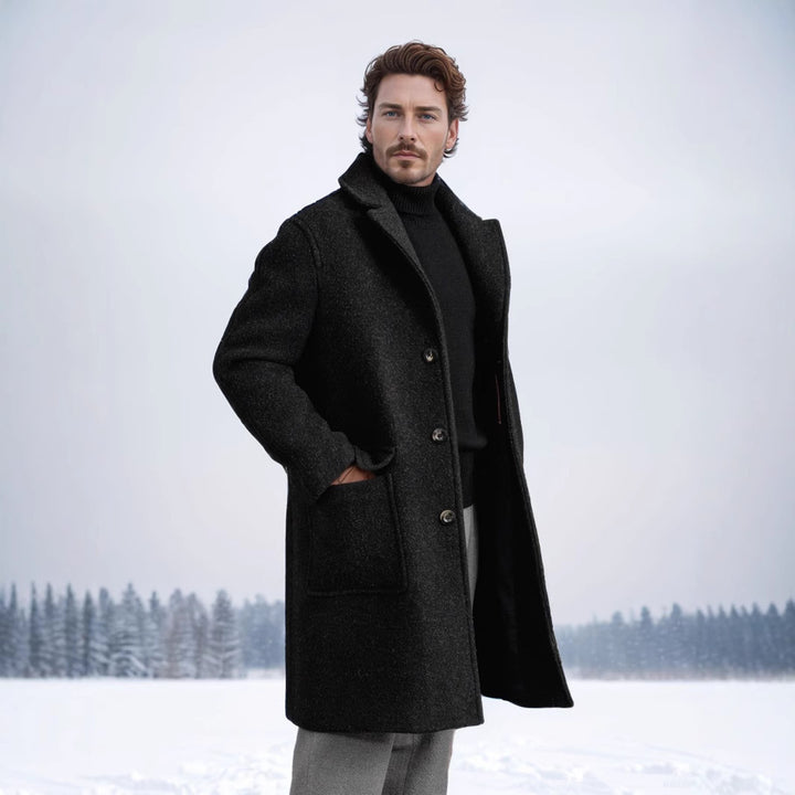 Herr Elegant och tidlös Longcoat Mirla-Eva Jonsson