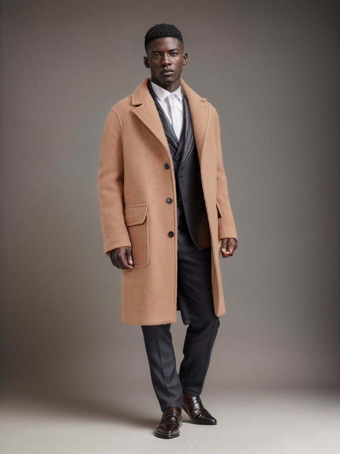 Herr Elegant och tidlös Longcoat Mirla-Eva Jonsson
