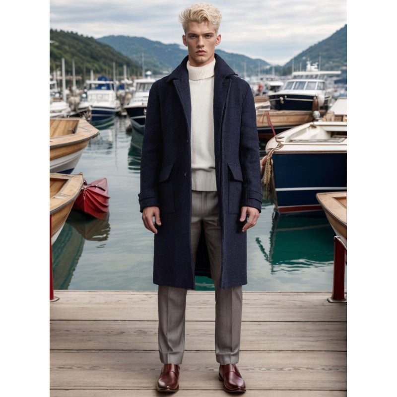 Herr Elegant och tidlös Wool-långrock Mirla-Eva Jonsson