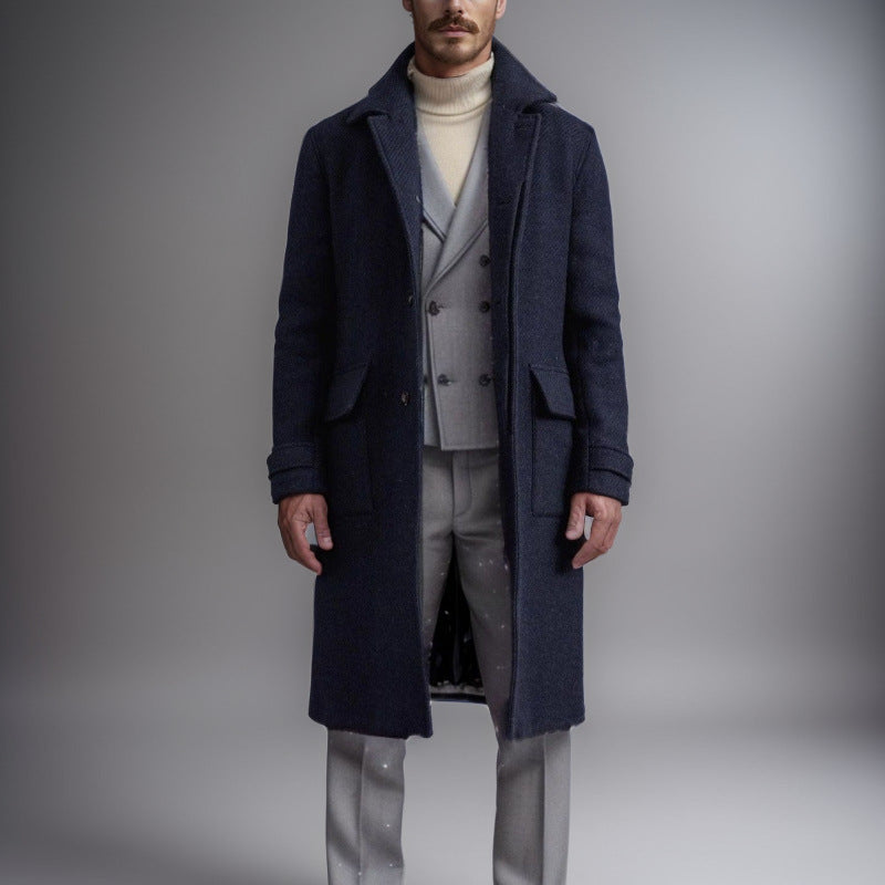 Herr Elegant och tidlös Wool-långrock Mirla-Eva Jonsson