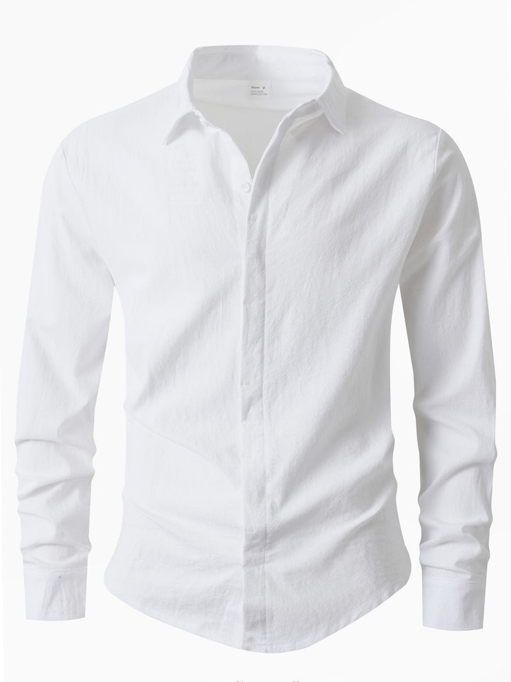 Herr Eleganta Casual-sk shirt med Slim-Fit skärning Mirla-Eva Jonsson