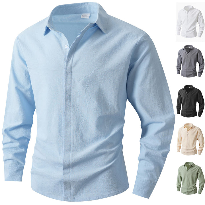 Herr Eleganta Casual-sk shirt med Slim-Fit skärning Mirla-Eva Jonsson