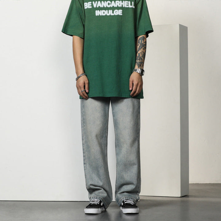 Herr Entspända Bootcut-jeans med Hög Midja och Avslappnad Passform Mirla-Eva Jonsson
