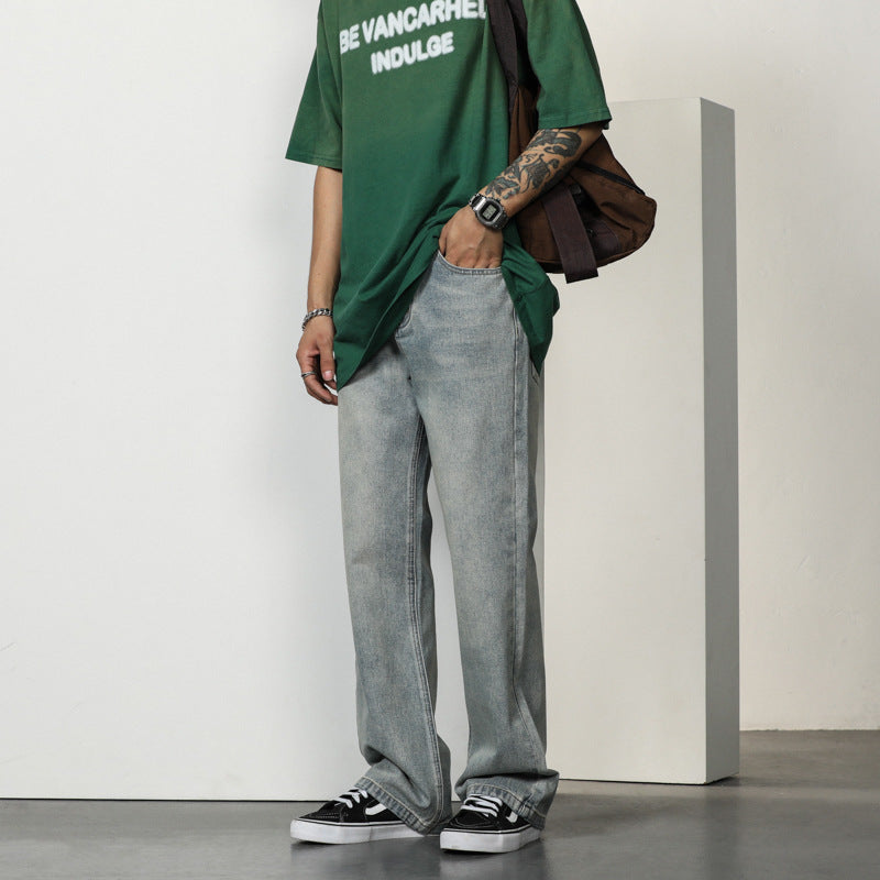 Herr Entspända Bootcut-jeans med Hög Midja och Avslappnad Passform Mirla-Eva Jonsson