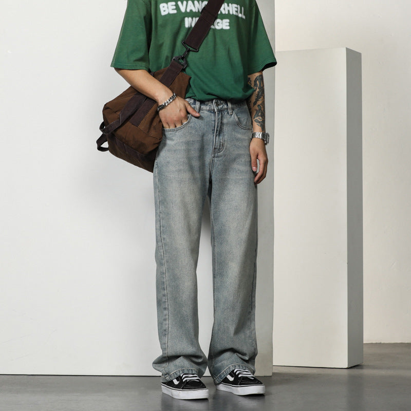 Herr Entspända Bootcut-jeans med Hög Midja och Avslappnad Passform Mirla-Eva Jonsson