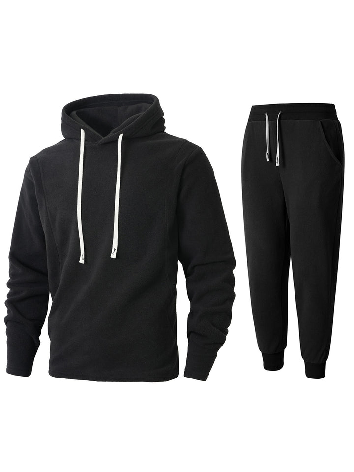 Herr Fleece-Hoodie och Joggingbyxor Set Eva Jonsson-Eva Jonsson